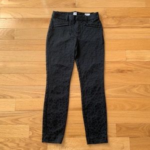 GAP skinny ankle pants (Petite 00P/leopard print)